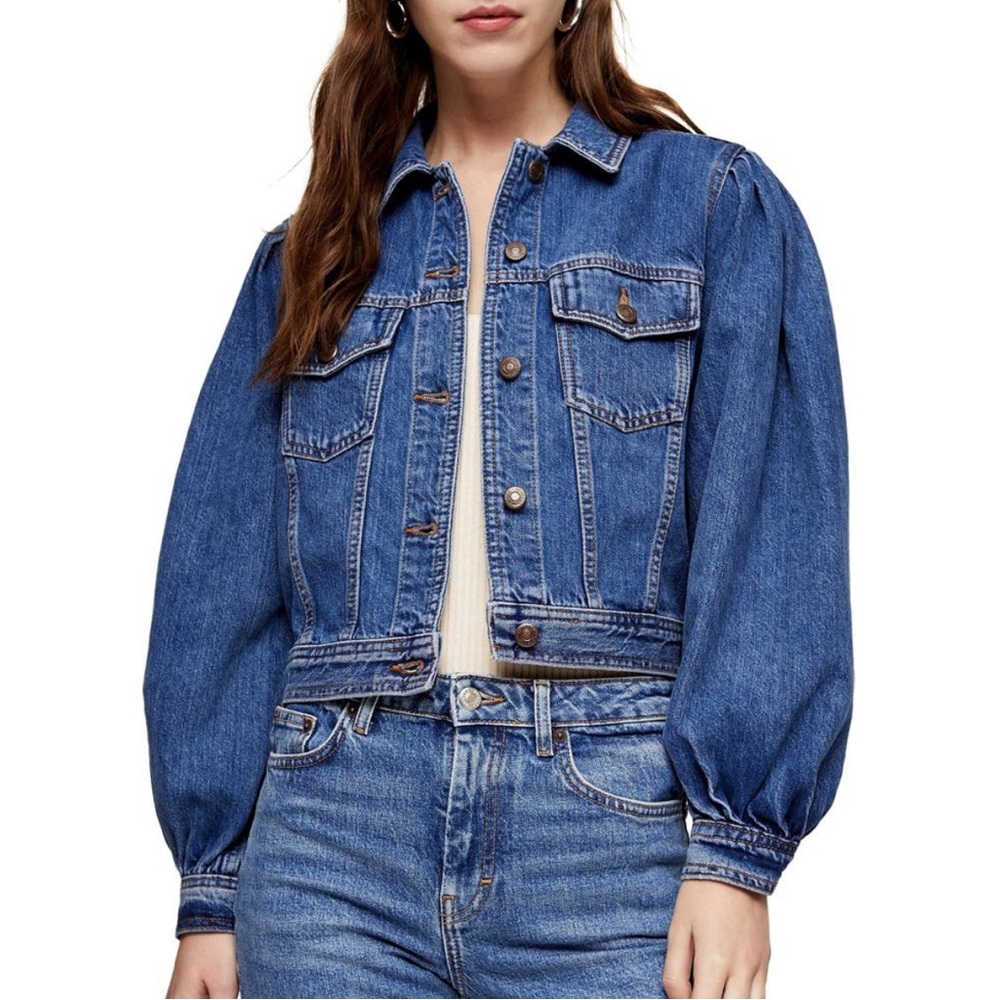 Topshop Tilda Denim Jacket Size 6 US